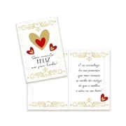 Cartão Amor Pequeno Kit 01 com 10 unidades