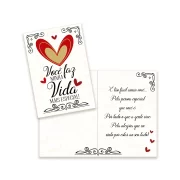 Cartão Amor Pequeno Kit 01 com 10 unidades