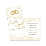 Cartão Casamento Pequeno Kit com 10 unidades