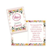 Cartão Pequeno Dia das Mães Kit 01 com 10 unidades