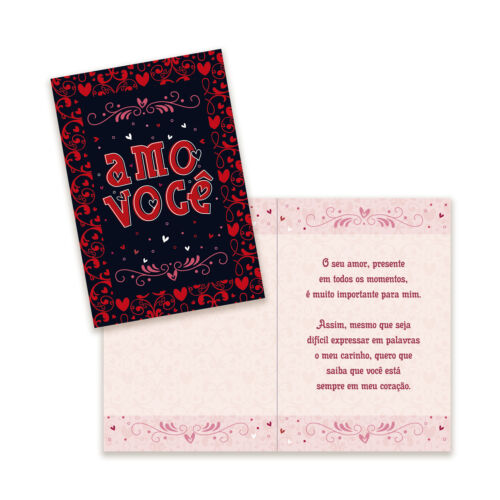 Cartão Amor Grande Kit 2 com 10 unidades