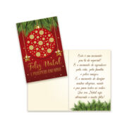 Cartão de Natal Pequeno Kit 1 com 10 unidades