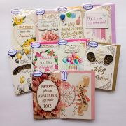 Cartão Aniversário Pequeno Kit 03 com 10 unidades