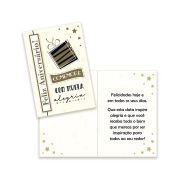 Cartão Aniversário Pequeno Kit 01 com 10 unidades
