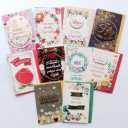Cartão Pequeno Dia das Mães Kit 01 com 10 unidades