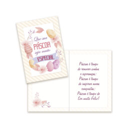 Cartão Páscoa Pequeno Kit com 10 unidades