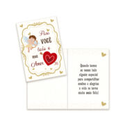 Cartão Amor Pequeno Kit 2 com 10 unidades