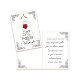 Cartão Casamento Pequeno Kit 01 – com 10 unidades