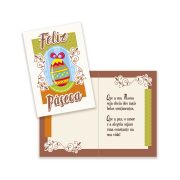 Cartão Páscoa Pequeno Kit com 10 unidades