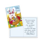 Cartão Páscoa Pequeno Kit com 10 unidades