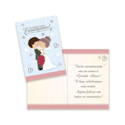 Cartão Casamento Pequeno Kit 01 – com 10 unidades