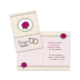 Cartão Casamento Pequeno Kit 01 – com 10 unidades