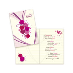 Cartão Casamento Pequeno Kit 01 – com 10 unidades