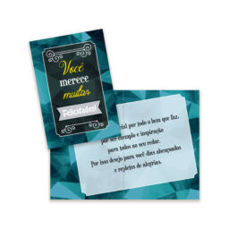 Cartão Dia dos Pais Pequeno Kit com 10 unidades