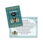 Cartão Dia dos Pais Pequeno Kit com 10 unidades