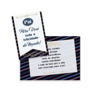 Cartão Dia dos Pais Pequeno Kit com 10 unidades