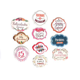 Hastes Florais Kit PaperBoard Pessoas Queridas com 10 unidades