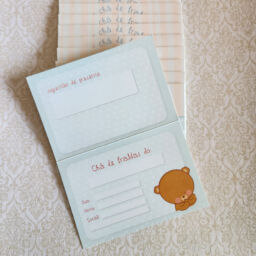 Convite de Chá de Bebê Kit 2 com 10 unidades