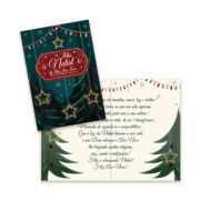 Cartão Grande De Natal Kit com 10 unidades