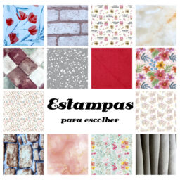 Cachepot e Haste em MDF Estampado