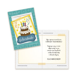 Cartão Grande Aniversário Kit 2 com 10 unidades