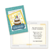 Cartão Grande Aniversário Kit 2 com 10 unidades