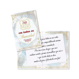 Cartão Pessoas Queridas Pequeno Kit 2 com 10 unidades