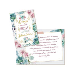 Cartão Pessoas Queridas Pequeno Kit 2 com 10 unidades