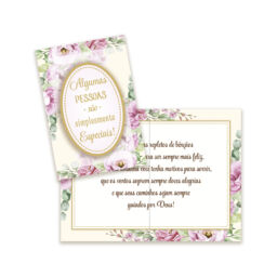 Cartão Pequeno Dia das Mães Kit 02 com 10 unidades