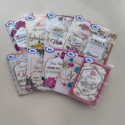 Cartão Pequeno Dia das Mães Kit 03 com 10 unidades