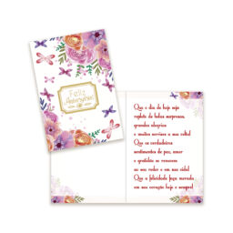 Cartão Pequeno Aniversário Kit 01 com 10 unidades