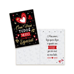 Cartão Amor Pequeno Kit 01 – com 10 unidades