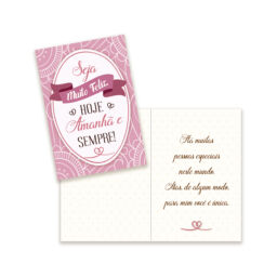 Cartão Pequeno Pessoas Queridas Kit 01 com 10 unidades