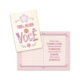 Cartão Pequeno Pessoas Queridas Kit 01 com 10 unidades