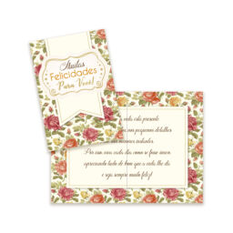 Cartão Pequeno Pessoas Queridas Kit 01 com 10 unidades