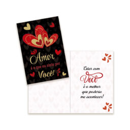 Cartão Amor Pequeno Kit 01 – com 10 unidades