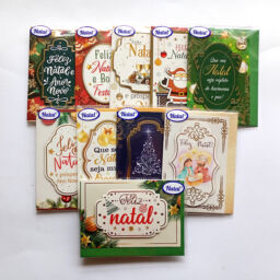 Cartão de Natal Pequeno Kit 01 com 10 unidades