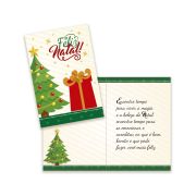 Cartão de Natal Pequeno Kit 01 com 10 unidades