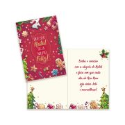 Cartão de Natal Pequeno Kit 01 com 10 unidades