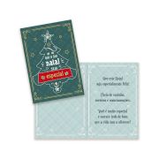 Cartão de Natal Pequeno Kit 01 com 10 unidades
