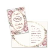 Cartão Pequeno Dia das Mães Kit 02 com 10 unidades