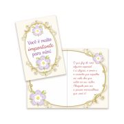 Cartão Pequeno Dia das Mães Kit 02 com 10 unidades