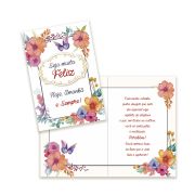 Cartão Grande Dia das Mães Kit 01 com 10 unidades