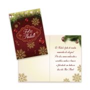 Cartão Grande de Natal Kit 02 com 10 unidades