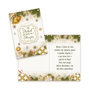 Cartão Grande de Natal Kit 02 com 10 unidades